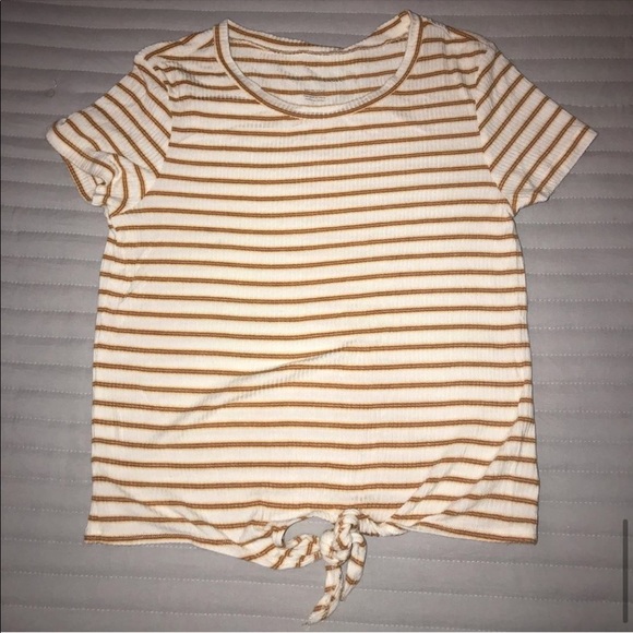 Striped American Eagle Shirt With Tie - Picture 1 of 1